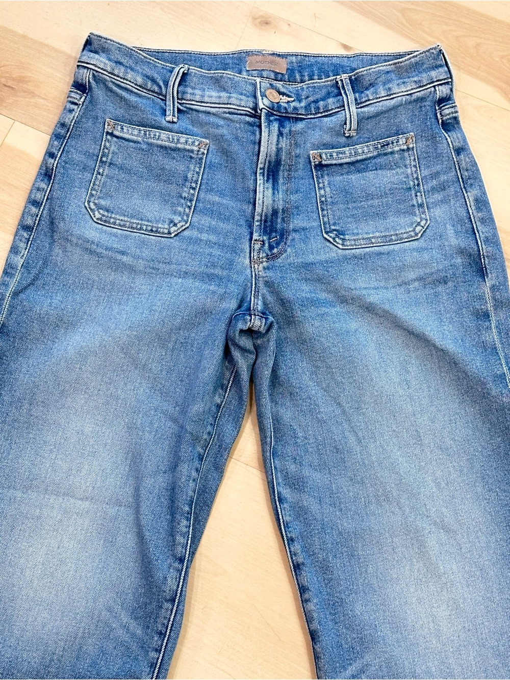 Mother Patch Pocket Mid Rise Maven Ankle Jeans Sz 28” - Picture 7 of 16